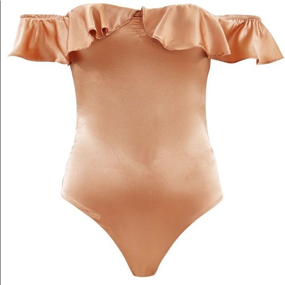 For love lemons VIRGO RUFFLE OFF SHOULDER BODYSUIT - Picture 1 of 5